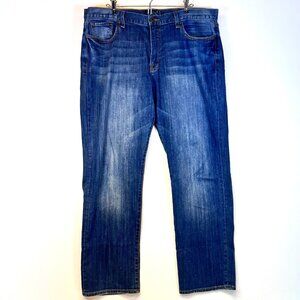 Lucky Brand 363 Vintage Straight Jeans Men’s 38x32 Dark Wash Blue Denim Stretch